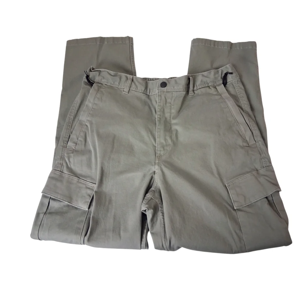 H&M Regular Fit Cargo Pants Mens Size Medium - Green